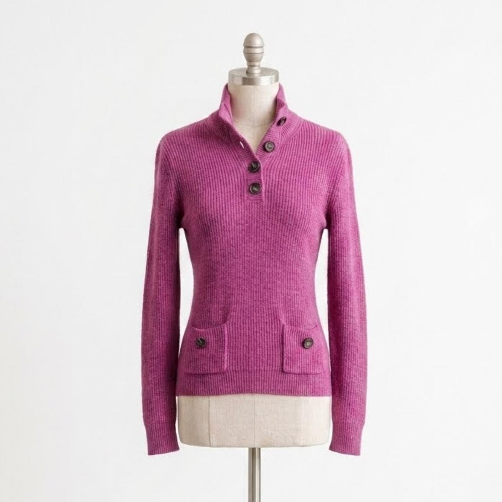 Moda International Victorias Secret Vintage Y2K Pink Ribbed Cotton Sweater XL